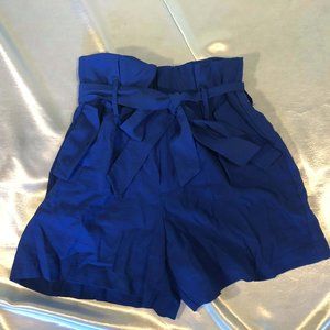 a new day sapphire blue shorts with tie belt